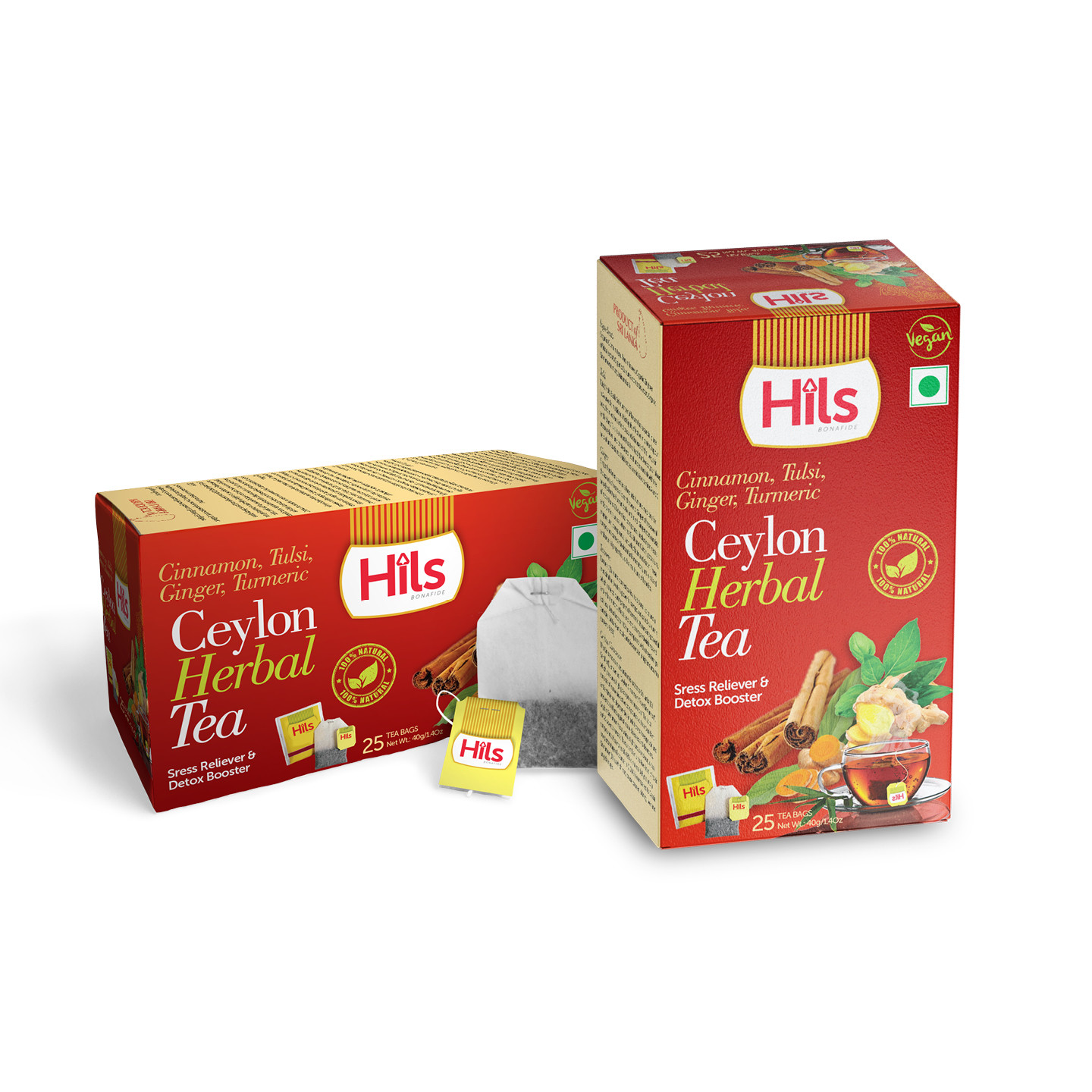 Thulsi, Ginger, Turmeric & Cinnamon Herbal Tea (Organic)